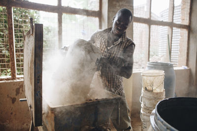 Man working in shop