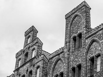 Low angle view of historical building against sky