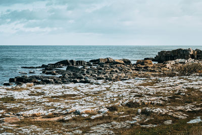 Scenic view of sea against sky