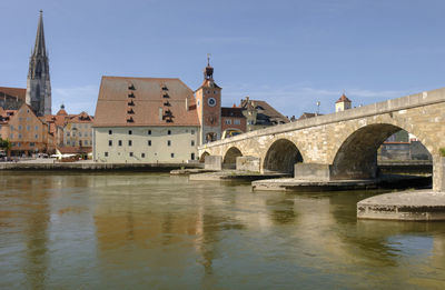 Unesco world heritage and medieval city regensburg in bavaria