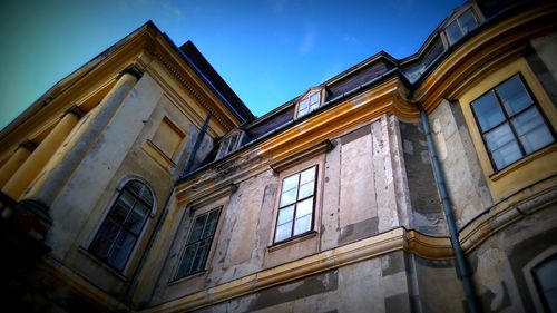 Low angle view of building against sky