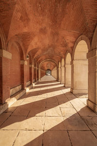 Corridor of historic building