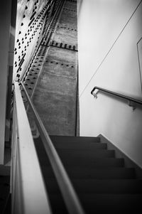 Low angle view of staircase in building