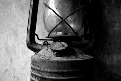 Close-up of old machine