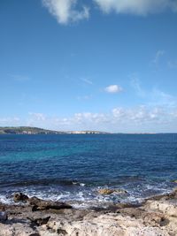 Scenic view of sea against sky