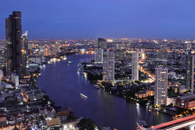 Bangkok metropolis in the night thailand southeast asia