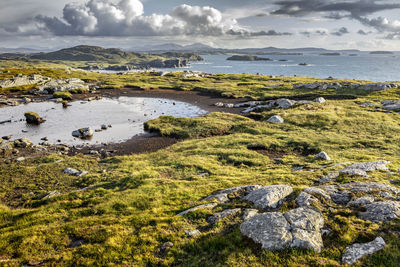 Scenic view of sea against sky