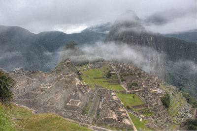 View of foggy weather