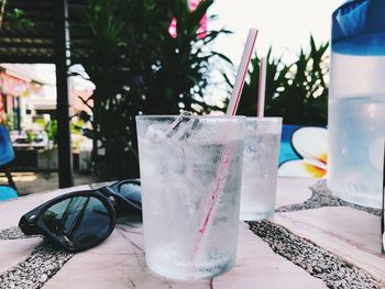 Close-up of drink on table at restaurant