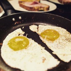 Close-up of bread on plate