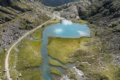 High angle view of landscape