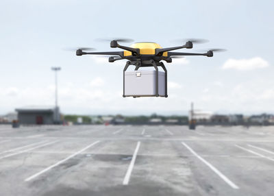 Airplane flying in sky