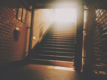 Staircase in building