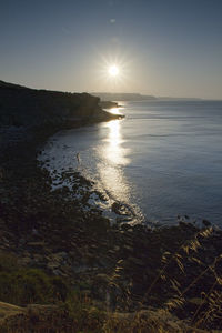 Sunset over sea