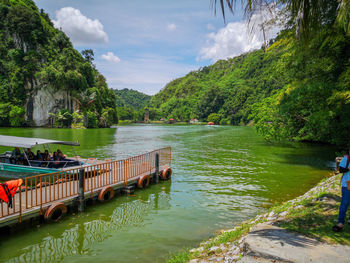 Scenic view of river against sky