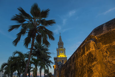 The old city wall in cartagena, bolivar, colombia