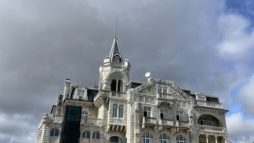 Low angle view of building against sky