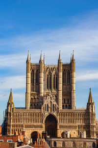 Low angle view of building against sky