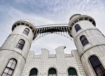 Low angle view of building against sky