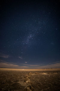 Scenic view of star field at night