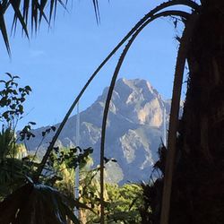 View of mountain range against sky