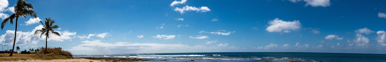 Panoramic view of sea against sky