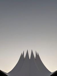 Low angle view of building against clear sky