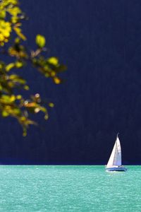 Boats sailing in sea