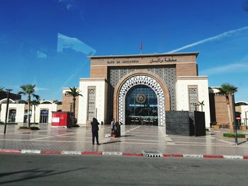 Built structure against blue sky
