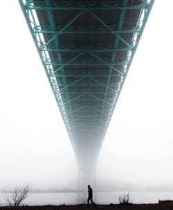 Low angle view of fog