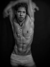 Portrait of young woman