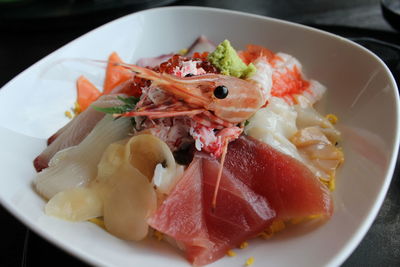 Close-up of food in plate