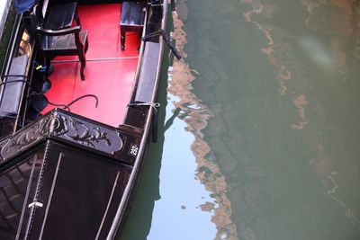 Panoramic shot of ship in water