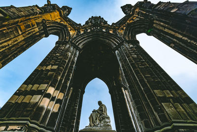 Low angle view of historical building