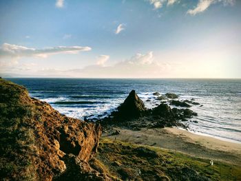 Scenic view of sea against sky