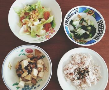 Close-up of food served in plate