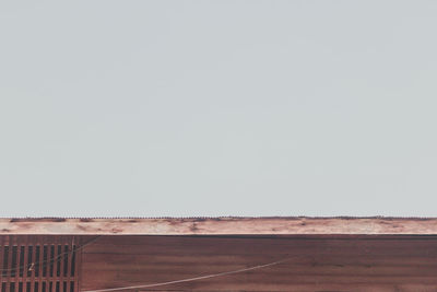 Scenic view of road against clear sky