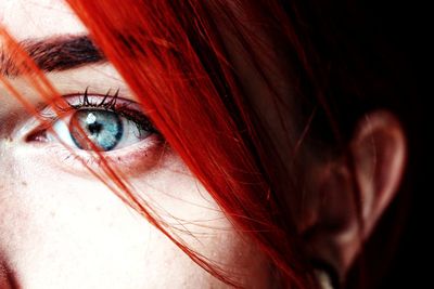 Close-up of woman looking away