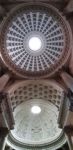 Low angle view of ceiling of building