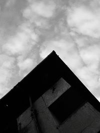 Low angle view of house against sky