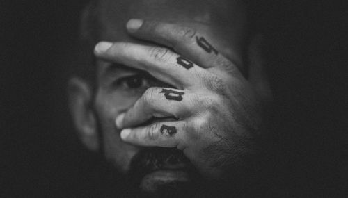 Close-up portrait of a woman