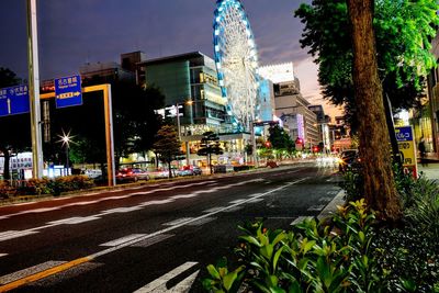 City street against sky