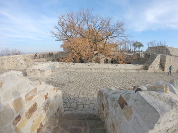 View of historical building against cloudy sky