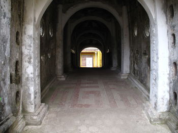 Corridor of historic building