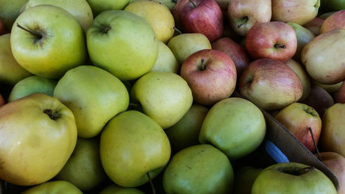 Full frame shot of fruits for sale in market