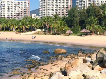 View of city at beach