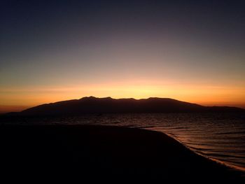 Sunset over sea