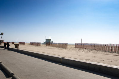 View of tourists on the beach
