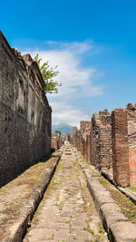 View of old ruins against sky