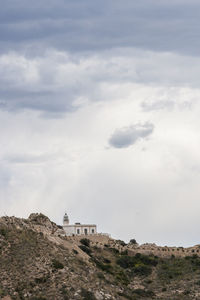 Scenic view of historic building against sky